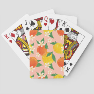 Cartes à jouer Citron Orange Citrus