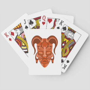 Cartes à jouer classiques avec masque
