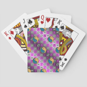 Cartes à jouer classiques Cancer & Coq de feu