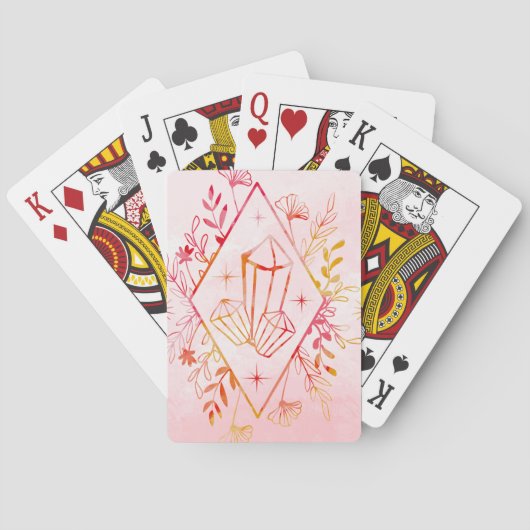 Cartes à jouer classiques « Celestial Botanica » (dos)
