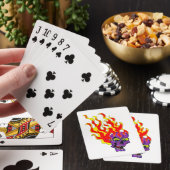 Cartes à jouer Classiques Crâne Flamboyant (In Situ)