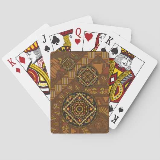 Cartes à jouer classiques d'Action de grâce (dos)
