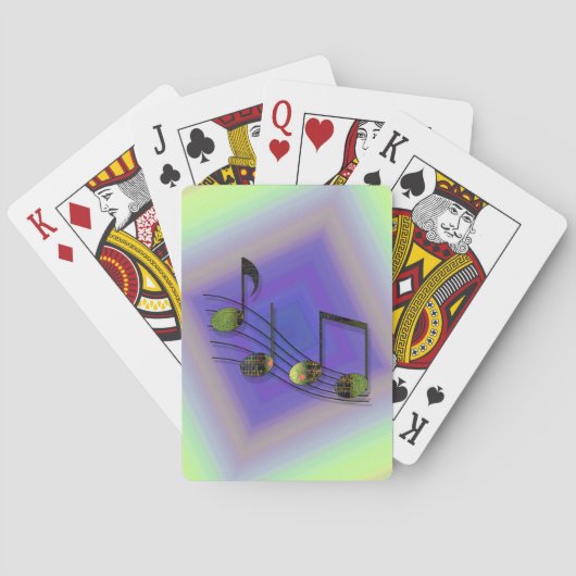 Cartes à jouer classiques Dubstep Notes (dos)