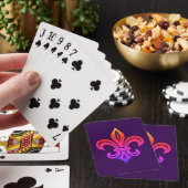Cartes à jouer classiques "Fleur de lis stylisée" (In Situ)