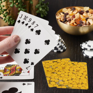 Cartes à jouer classiques Fleurs Jaunes