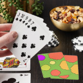 Cartes à jouer classiques géométriques rétro funky (In Situ)