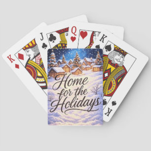 Cartes à jouer classiques 'Home for the Holidays'