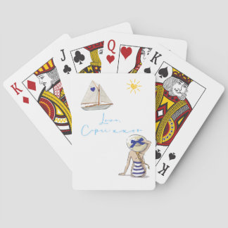 Cartes à jouer classiques Love, Capri xxoo