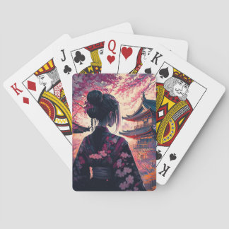 Cartes à jouer classiques Maja Kirschblüten