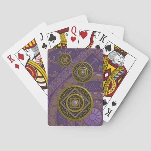 Cartes à jouer Classiques Mandala Sagittaire (dos)