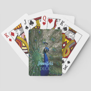 Cartes à jouer classiques Paon Cadeau
