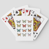 Cartes à jouer classiques Papillon Coloré (dos)