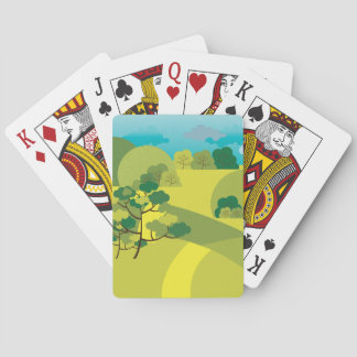 Cartes à jouer classiques vertes