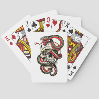 Cartes à jouer Crâne & Serpent | Design audacieux