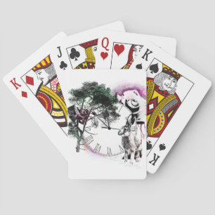 Cartes à jouer d'Alice au pays des merveilles