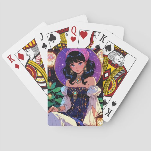 Cartes à jouer d'anime mystique (dos)