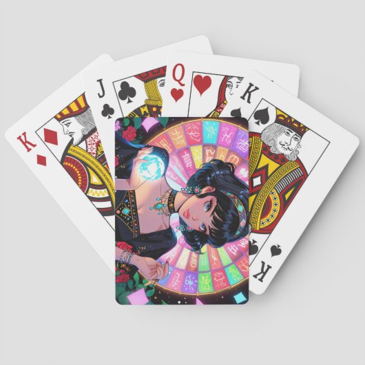 Cartes à jouer d'anime mystique (dos)