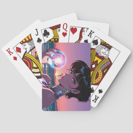 Cartes à jouer d'anime mystique (dos)