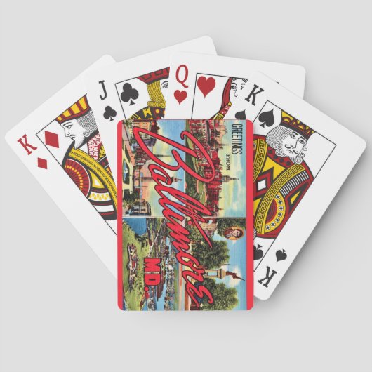 Cartes à jouer de Baltimore MD (dos)