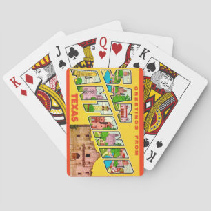 Cartes à jouer de carte postale de San Antonio