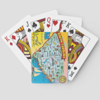 Cartes à jouer de cartes postales rétro de Carolin