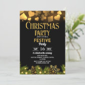 Cartes à jouer de casino de Noël Or Noir Festif (Debout devant)