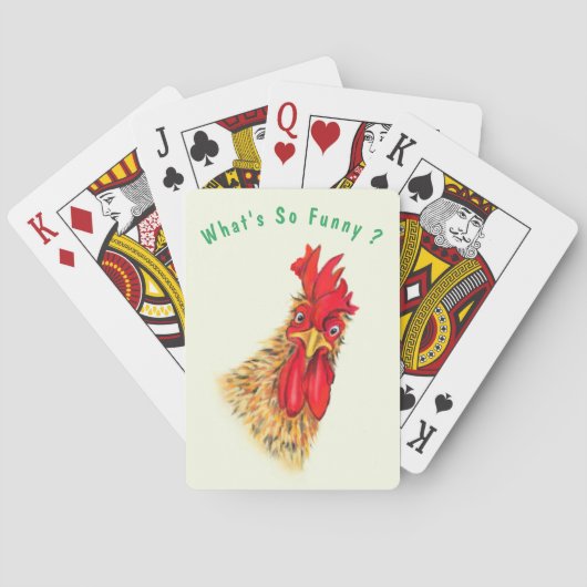 Cartes à jouer de Coq Drôle (dos)