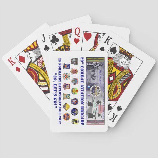 Cartes à jouer de déploiement 29 CAB (dos)