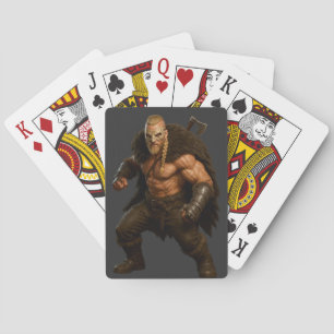 Cartes à jouer de héros barbare Viking