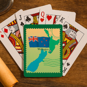 Cartes à jouer de la carte de Nouvelle-Zélande