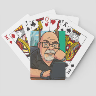 Cartes à jouer de l'écrivain travailleur par Phil