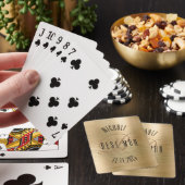 Cartes à jouer de mariage avec monogramme du témoi (In Situ)