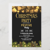 Cartes à jouer de Noël Casino Or Noir Festif (Devant)