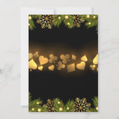 Cartes à jouer de Noël Casino Or Noir Festif (Dos)