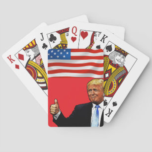 Cartes à jouer de poker Trump USA