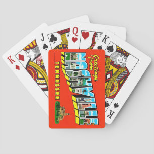 Cartes à jouer de salutation colorées de Nashville