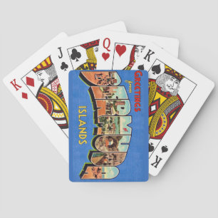 Cartes à jouer de salutations des Bermudes