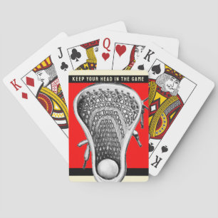 Cartes à jouer de sport de nouveauté de crosse