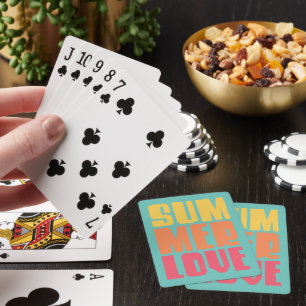 Cartes à jouer de style plage