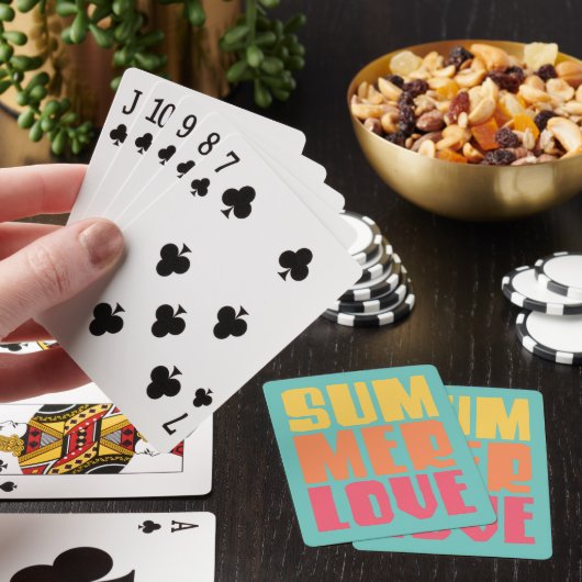 Cartes à jouer de style plage (In Situ)