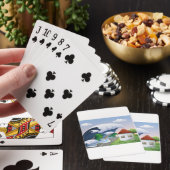 Cartes à jouer de vague de tsunami (In Situ)