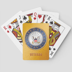 Cartes à jouer de vétéran de l'US Navy