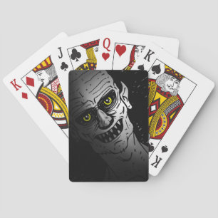 Cartes à jouer démon effrayant