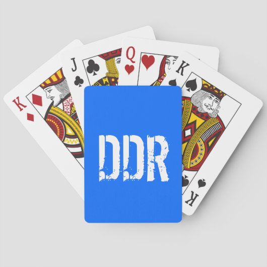 Cartes à jouer design RDA (dos)