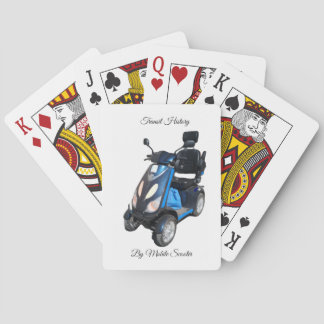 Cartes à jouer d'histoire de transport en commun