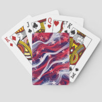 Cartes à jouer drapeau américain, faces à index st