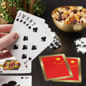 Cartes à jouer drapeau de la Chine (In Situ)