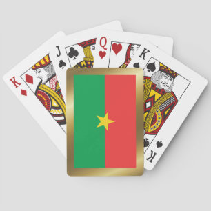 Cartes à jouer drapeau du Burkina Faso