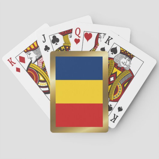Cartes à jouer drapeau du Tchad (dos)