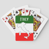 Cartes à jouer drapeau italien (dos)